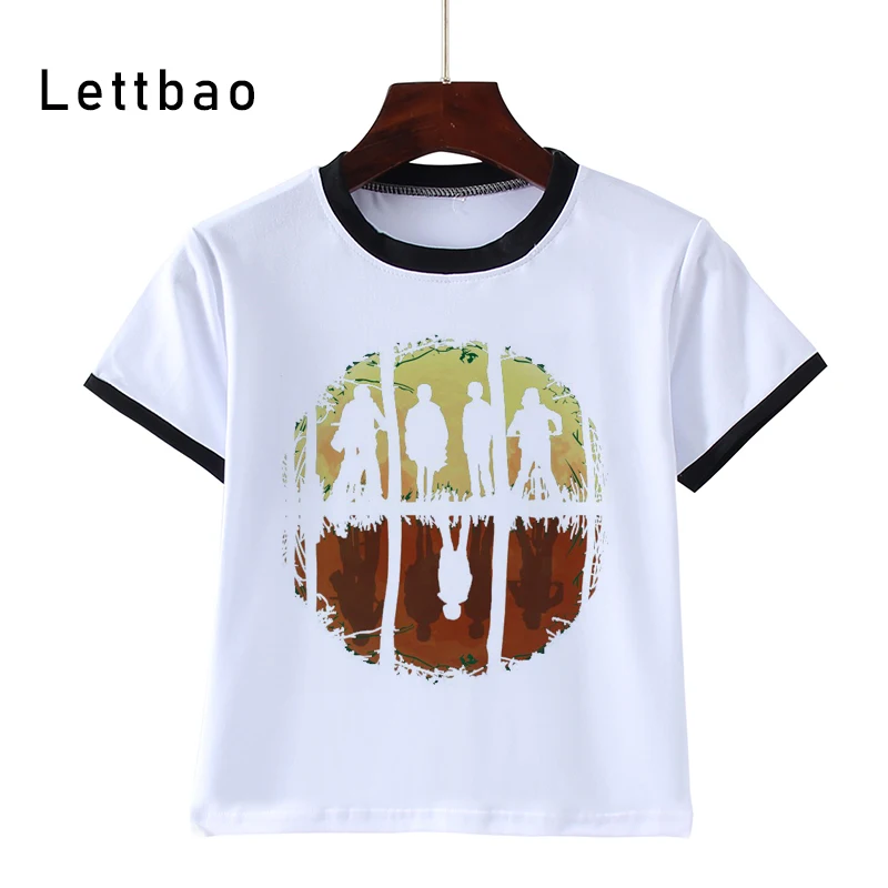 С героями мультфильмов с принтом из сериала очень странные T рубашка Дети 2020