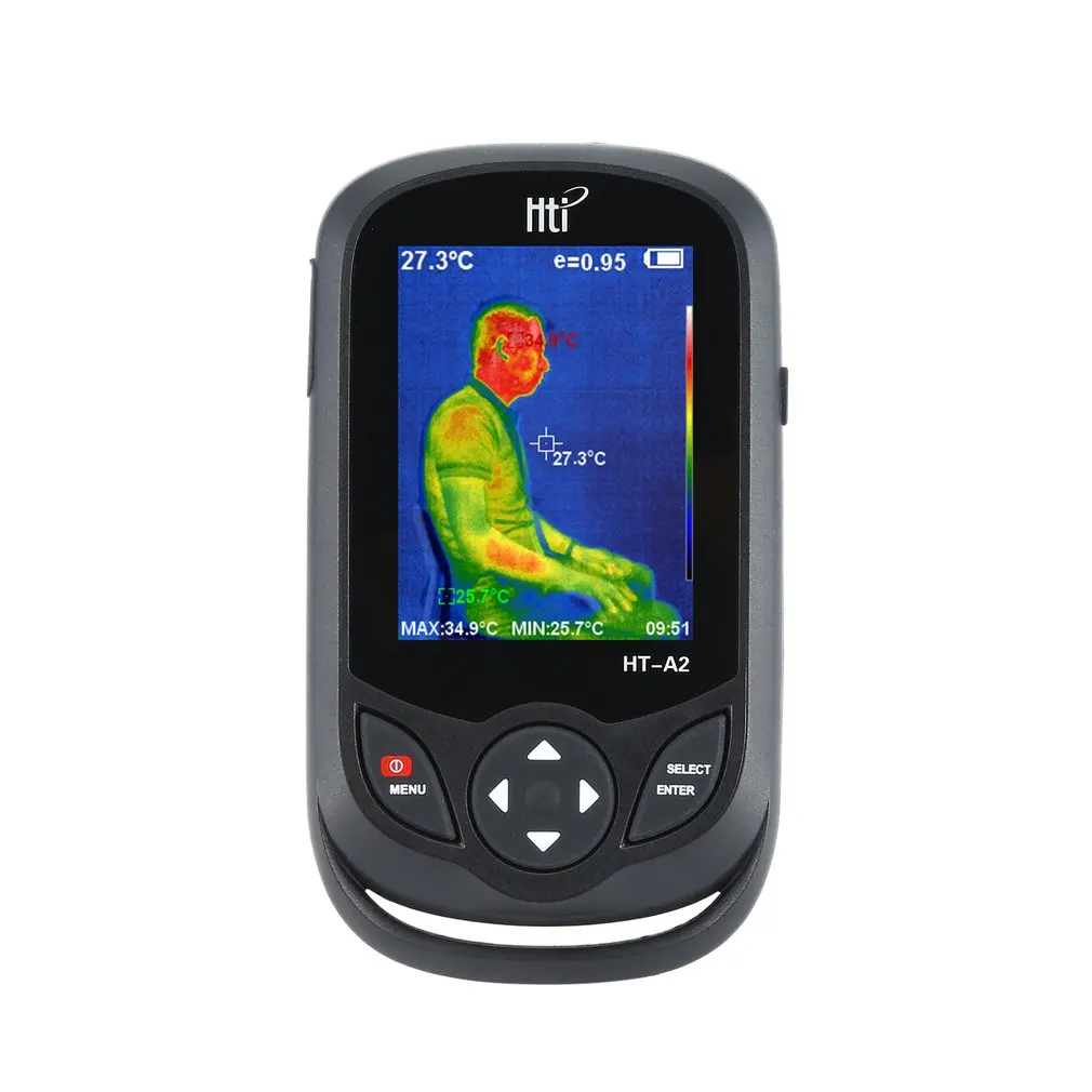 HT-A2 3 2-дюймовый цифровой ИК-тепловизионная камера 0.3MP Full View TFT экран Инфракрасный