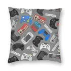 Наволочка для игрового контроллера видеоигр, диван для гостиной, ностальгия, геймерский квадратный чехол для подушки 40x40 см