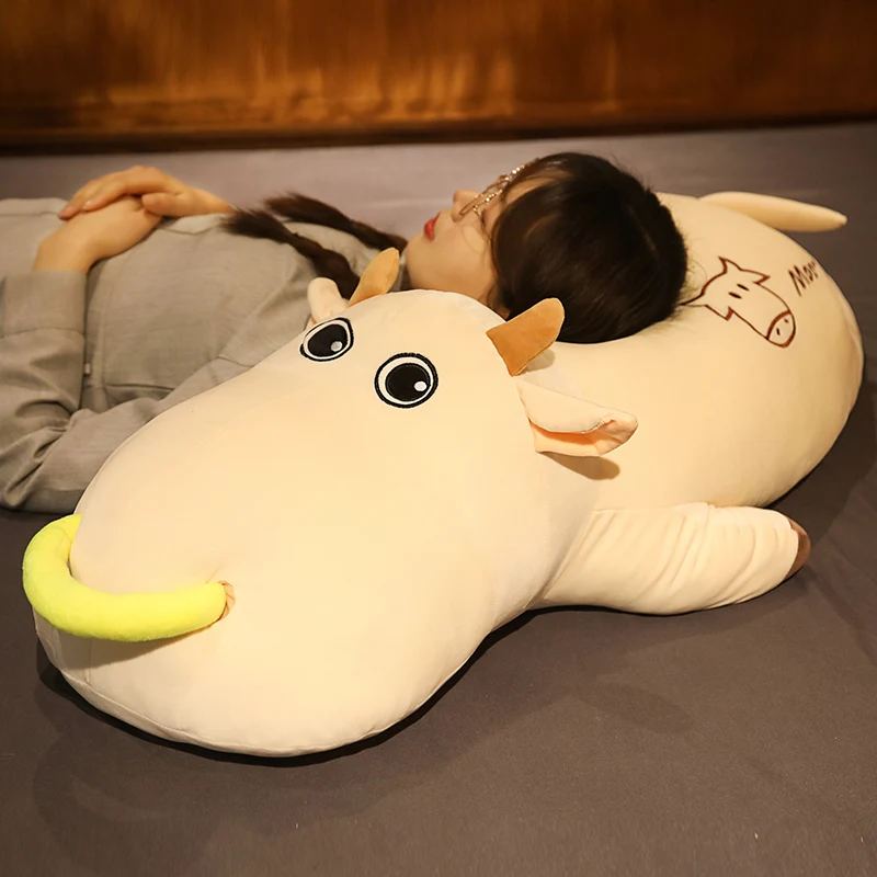 

Cute Cow Plush Doll Cartoon Stuffed Animal Toy for Kids Baby Soft Hug Doll Sleep Pillow Home Decor Lovely Gift