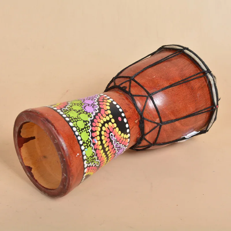 Djembe барабанщик ударный 6-дюймовый классический деревянный ручной барабан в