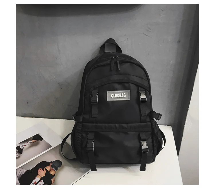 

PB3097 2020 Schoolbag Men's Fashion Trend College Student Campus Wild Simple Backpack