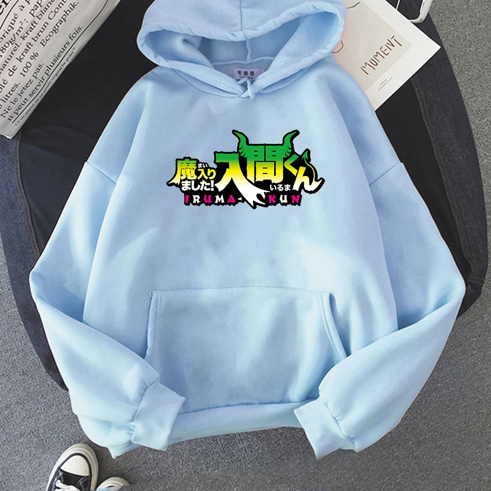 

Mairimashita! Iruma-kun Welcome to Demon School, Iruma Suzuki Hoodie Anime Cosplay Sweatshirts Long Sleeve Tops Women Streetwear