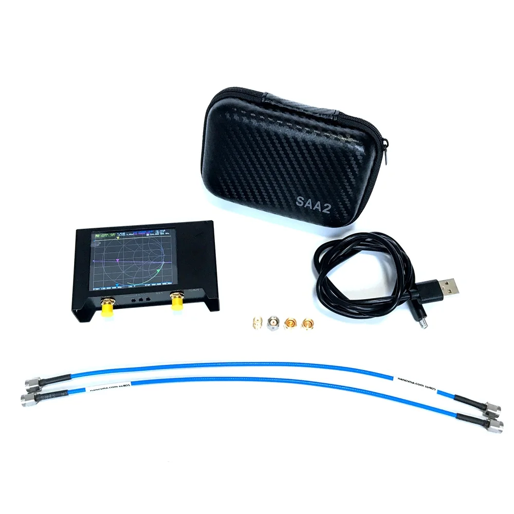 

NanoVNA V2/ SAA2 3G Version VNA HF VHF UHF UV Vector Network Analyzer Antenna Analyzer with EVA Storage Bag