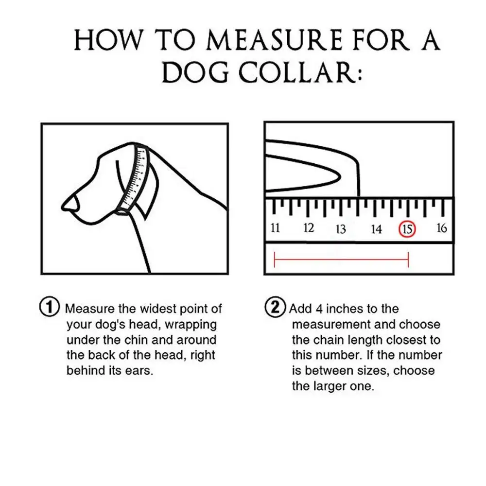 

Dog Chain Necklace Pet Supplies Cuban-Style Chain Link Double Round Flat Lock Polish Both Sides The Stainless Steel Chain 15mm