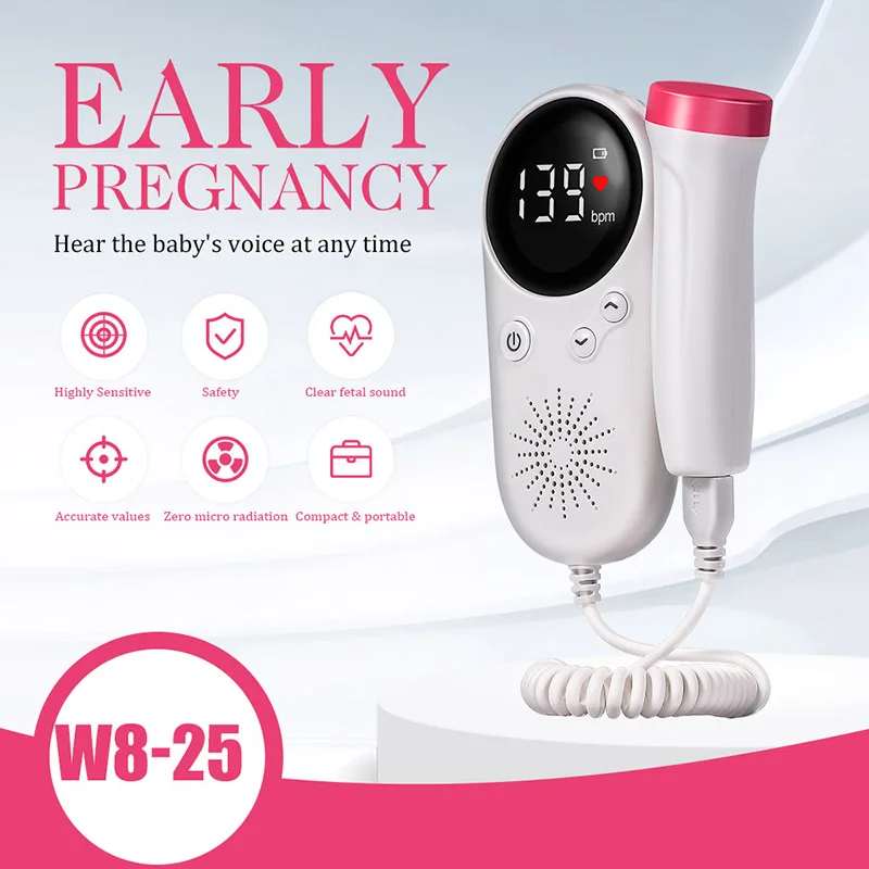 Фото bebe Home Fetal Doppler Pocket Baby Heart Monitor Heartbeat for Pregnancy Красота и здоровье bebe Home Fetal Doppler Pocket Baby Heart Monitor Heartbeat for Pregnancy Красота и здоровье