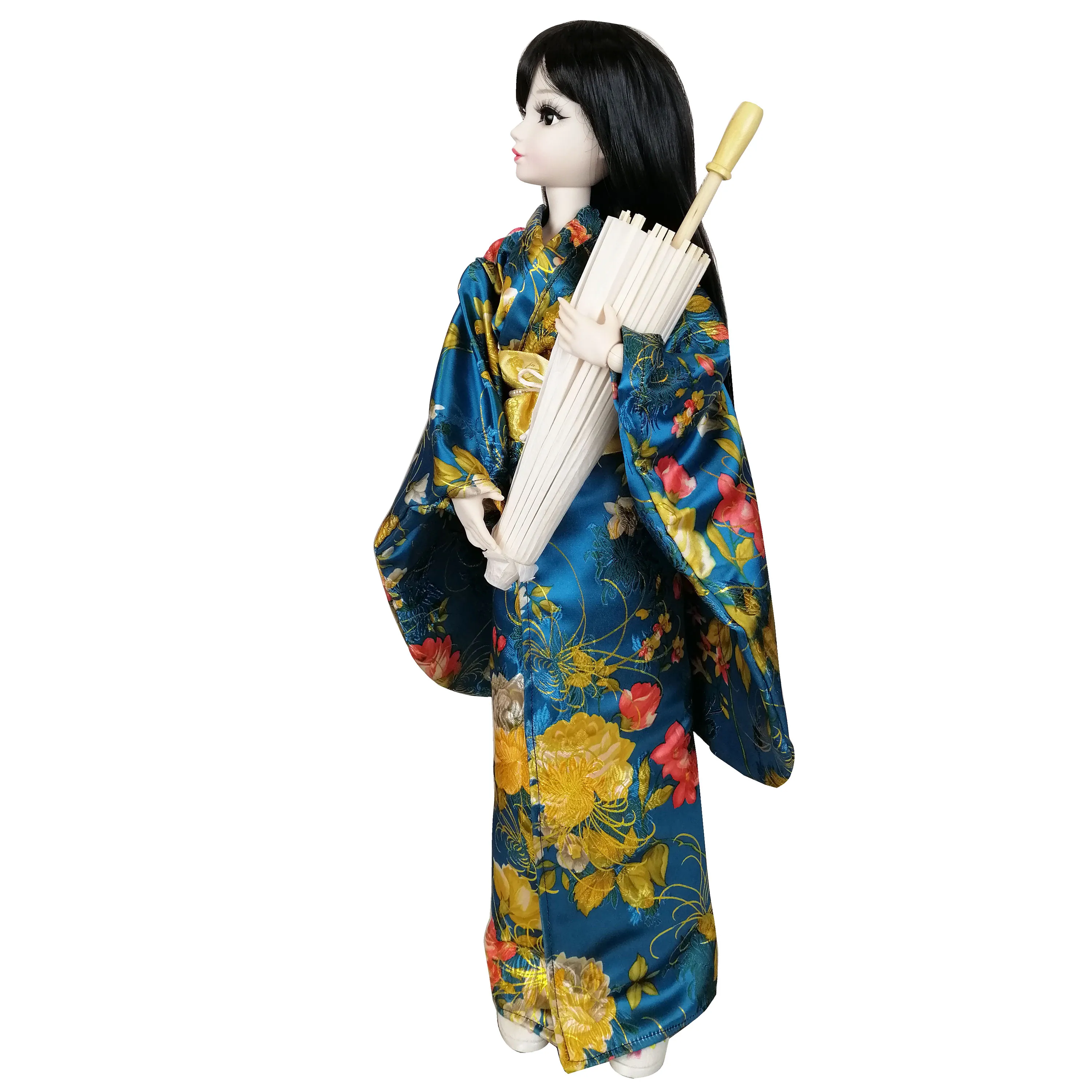 EVA BJD 1/3 60 см 24 дюйма азиатское японское кимоно девушка мяч шарнирная кукла Обнаженная белая кожа Смола Модель с открытой головой DA001-133
