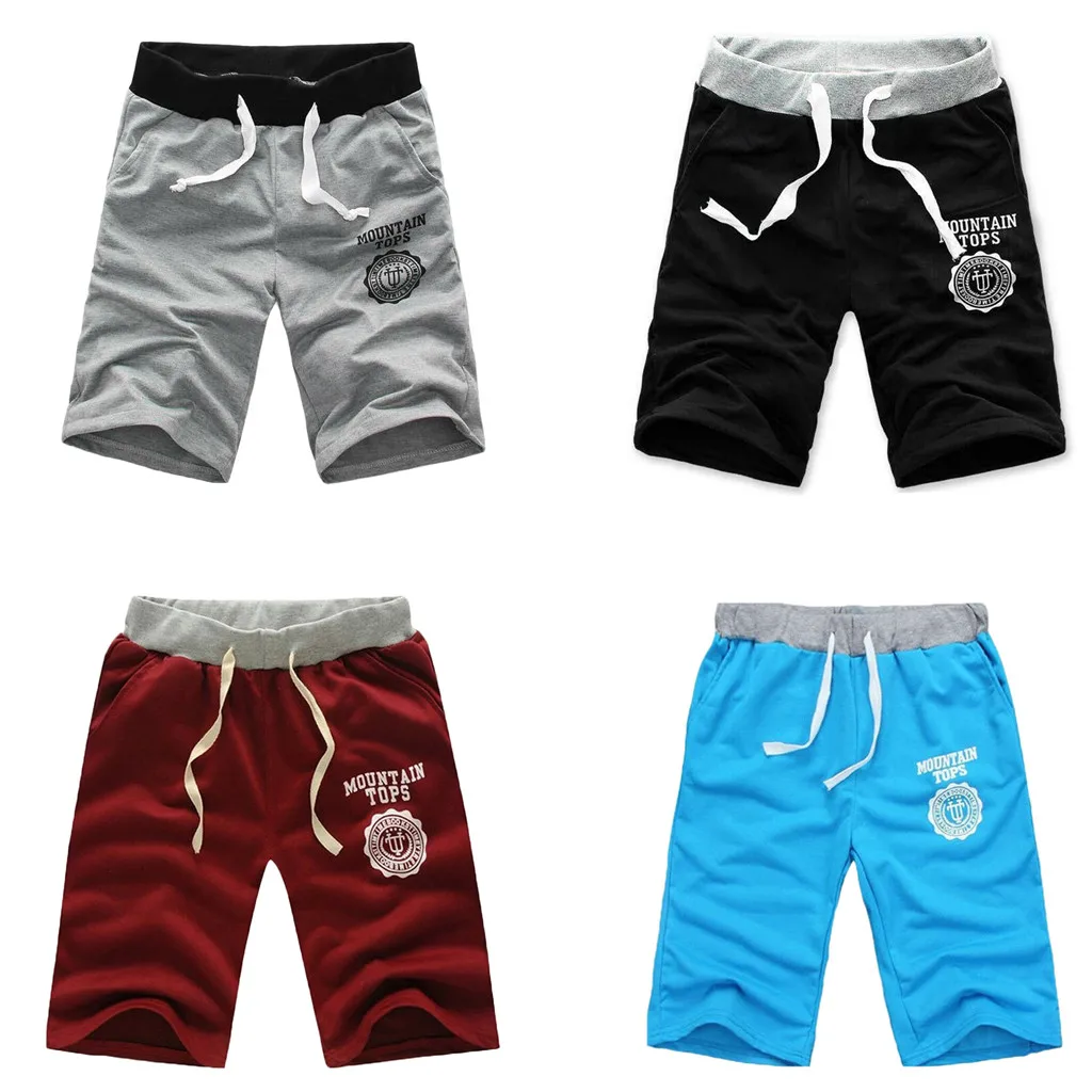 

Men's personality casual sports shorts summer casual comfortable beach sports jogger solid color shorts 40*