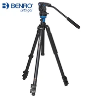 benro a1573fs2 tripod professional aluminum tripod for video camera 3d fluid head videotape dual use free shipping