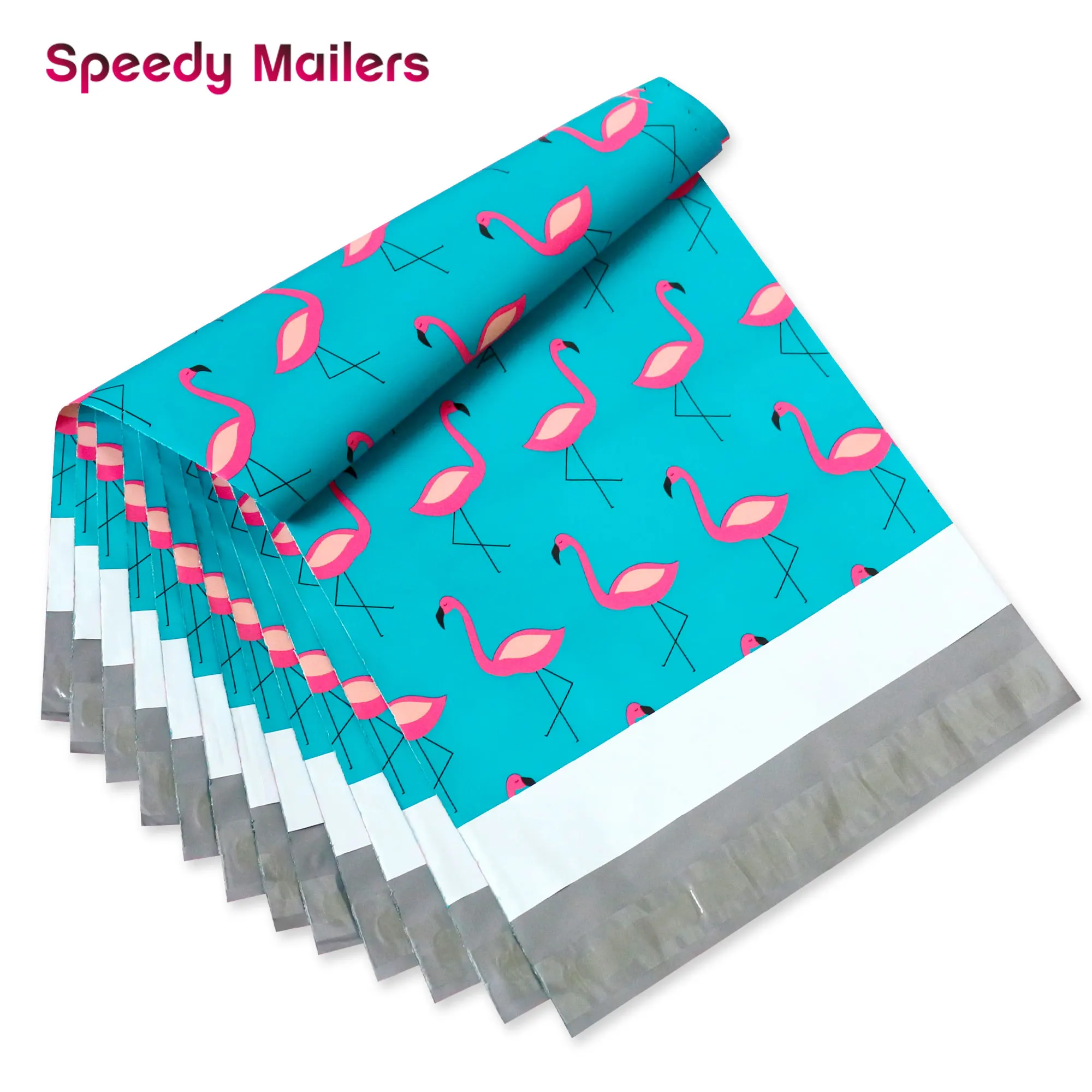 100 шт. пластиковые конверты с фламинго 10x13 дюймов|Бумажные конверты| |