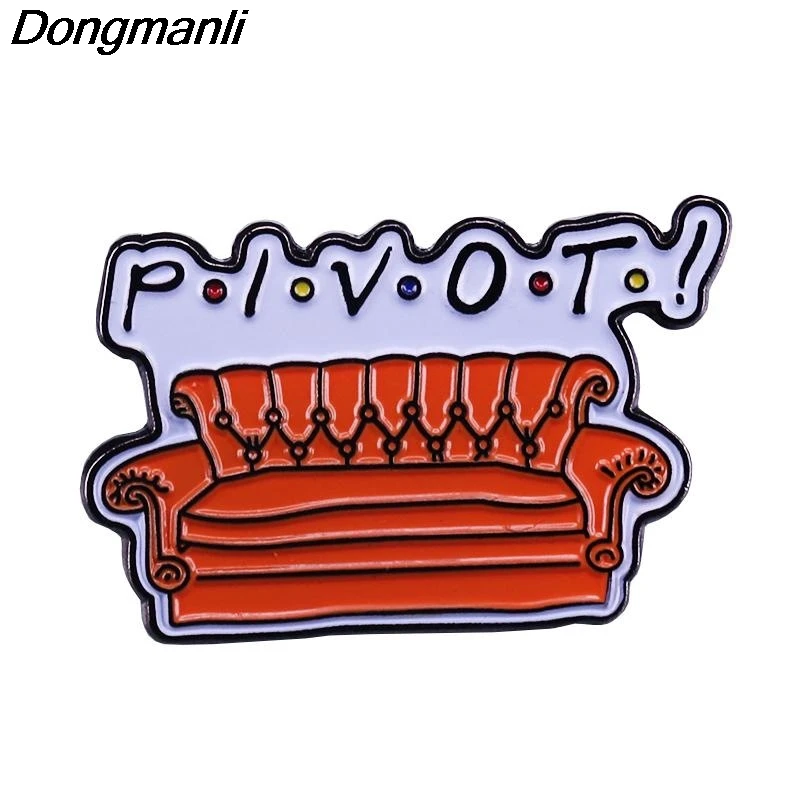 P5072 Dongmanli друзья ТВ шоу твердая эмалированная брошь на булавке женские нагрудные