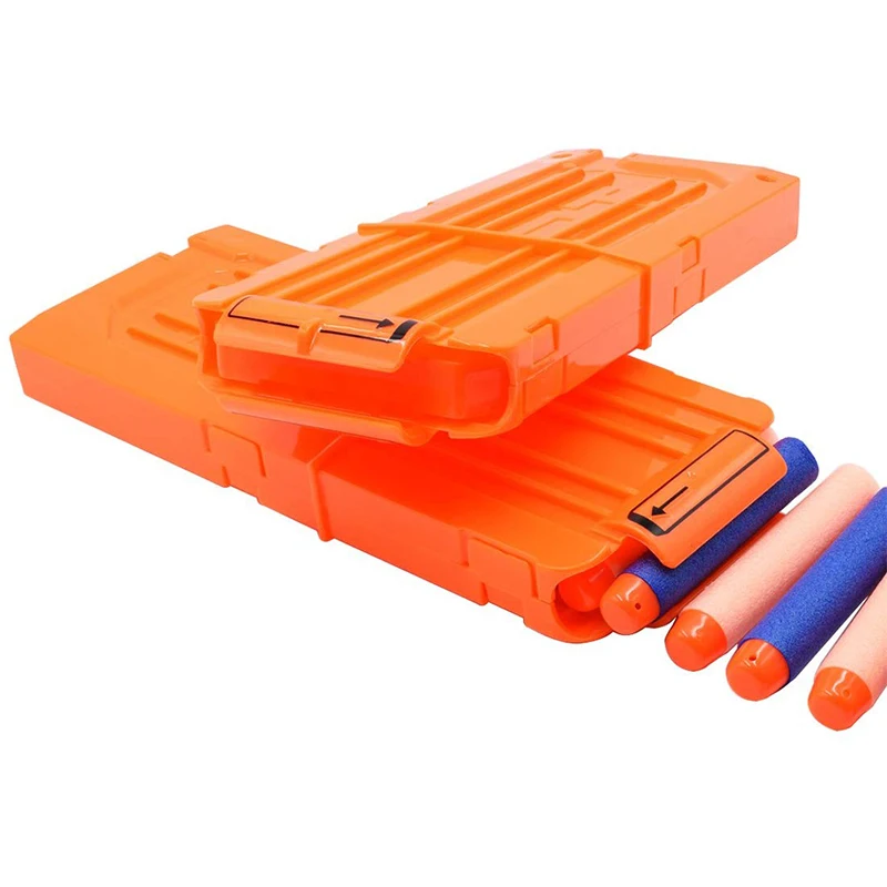 12 перезаряжаемый зажим оранжевый для магазина Nerf круглые дротики замена