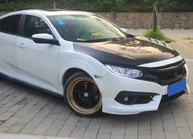 

Подходит для -- honda Bodykits 10 поколения Civic, щетка для губ с объемным передним и задним эффектом