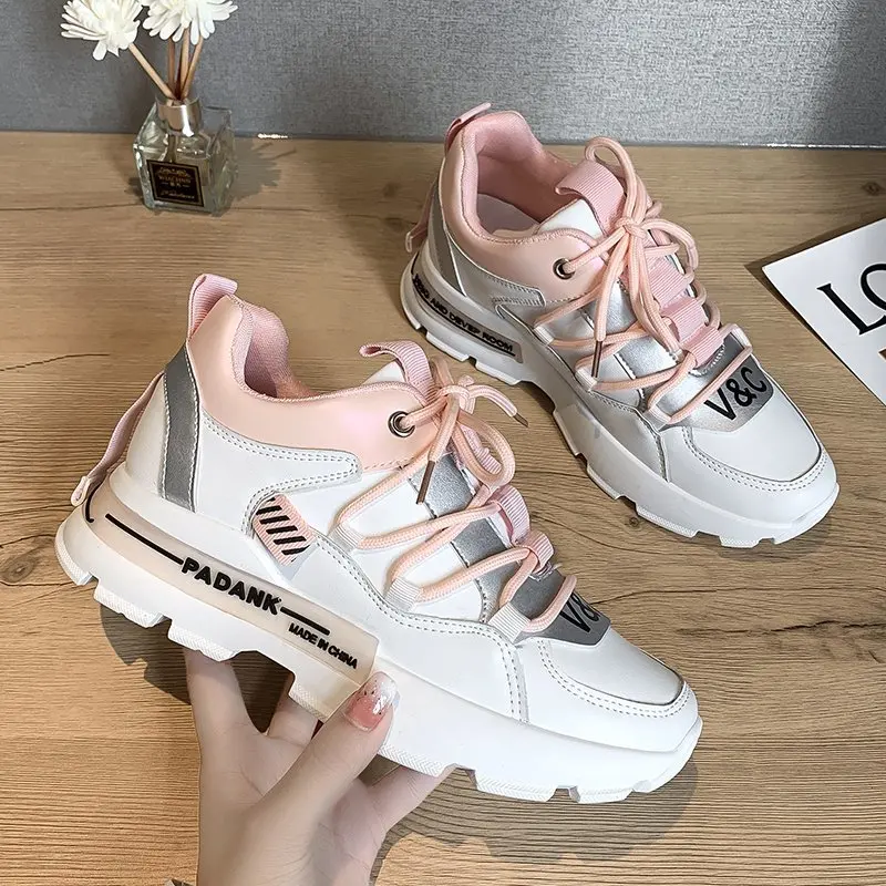 

New 2020 hot sale Chunky Sneakers For Women Vulcanize Shoes Casual Fashion Dad Shoes Platform Sneakers Basket