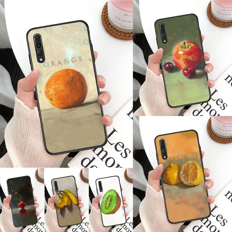 

Yinuoda Fruit Art Oil Painting Phone Case For Huawei P9 P30 P10 P20 lite Plus Pro P40lite Psmart Silicone Capa