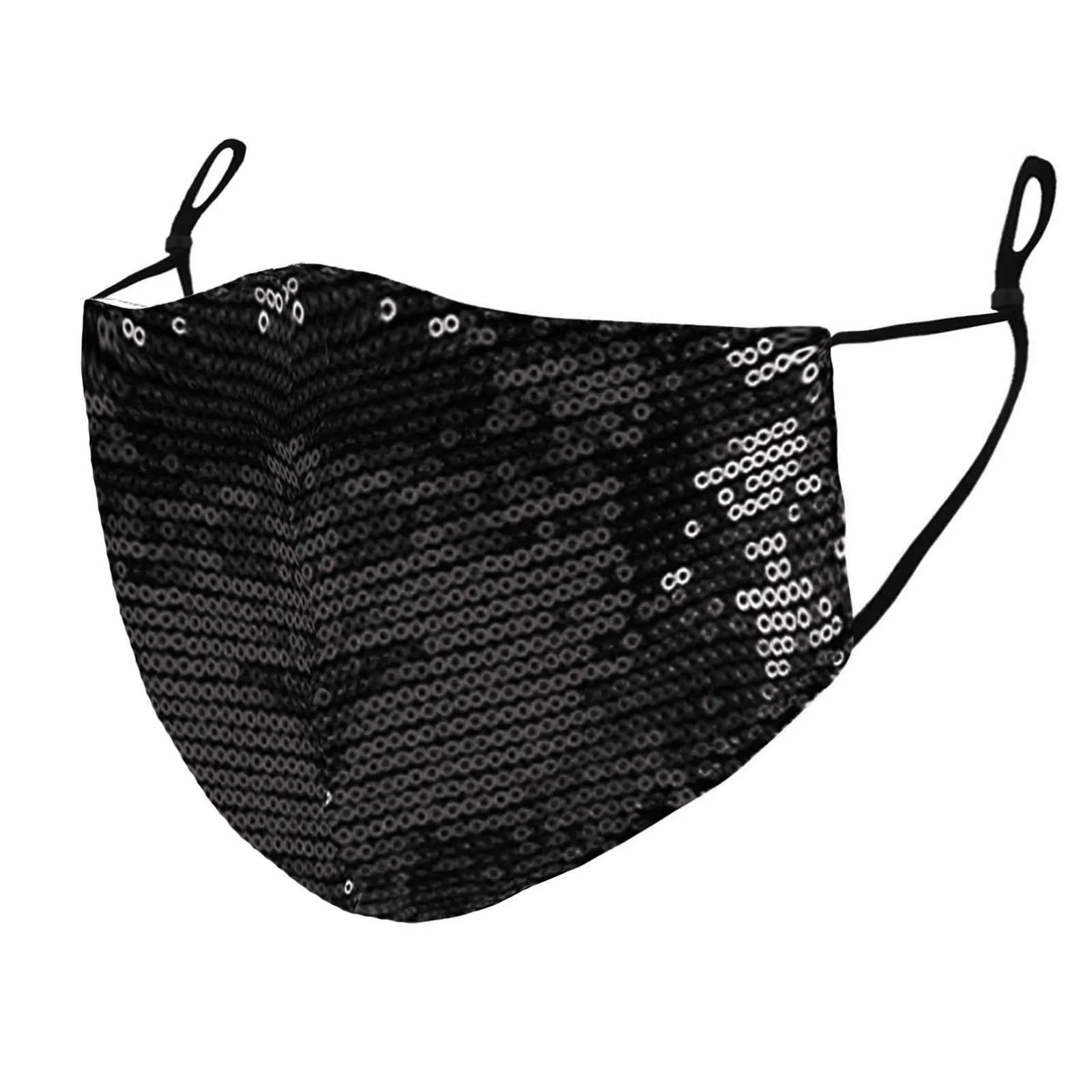 

Fast Delivery Within 24 Hours Headband 1PC Women Sequins Cotton Mask Washable Breathable Mask Festival Mask Bandage