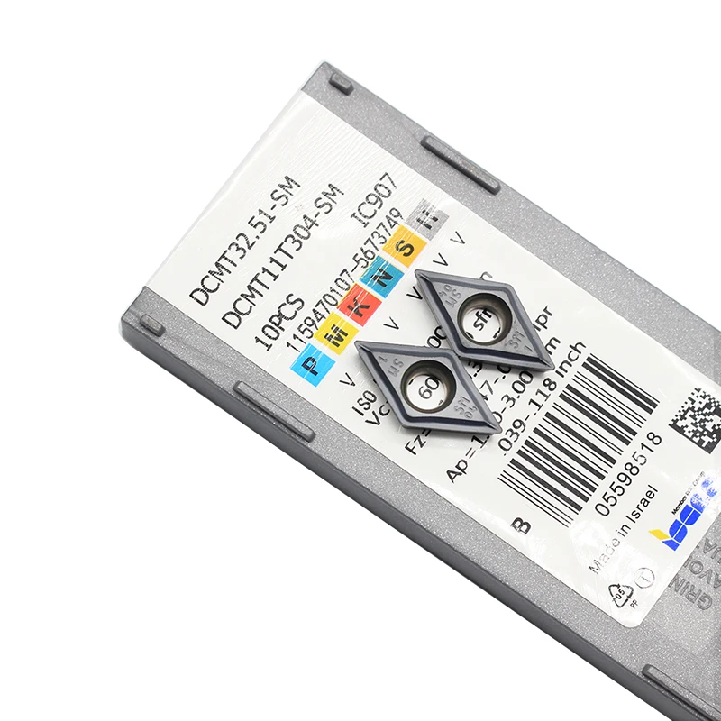 20 шт. DCMT11T304 SM IC907 внутренний токарный инструмент dcmt 11t304 твердосплавные вставки токарный станок резец инструмент токарная вставка
