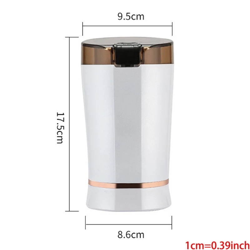 

Mini Electric Coffee Beans Grinder Kitchen Salt Pepper Mill Herbs Nuts Spices Grind Stainless Steel Blades 220V