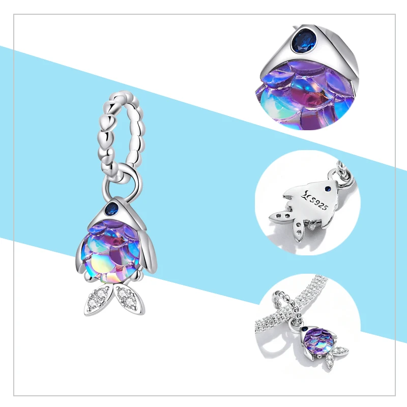 Женский браслет из серебра 925 пробы подвеска панды в виде животных | Украшения и