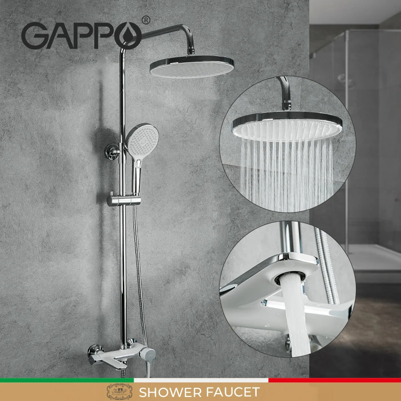 

Душевая система Gappo, Набор смесителей, насадка для горячей и холодной воды в ванную комнату, дождевые Смесители для ванны, набор для ванной к...