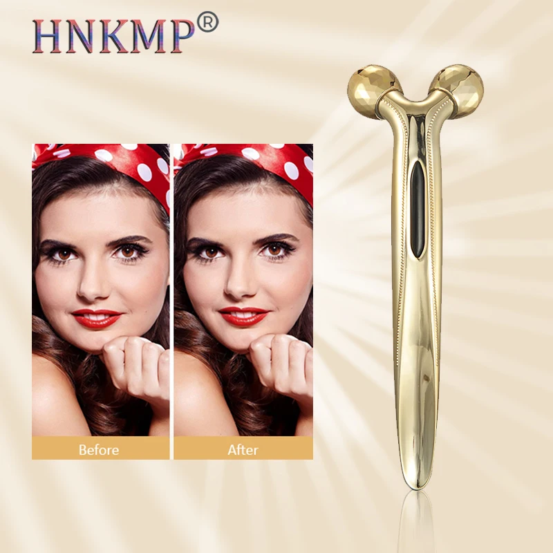 

HNKMP Y-shaped 3D Massager Roller Anti Cellulite Device Beauty Artifact Face Body Slimming Roller Wrinkle Remover Skin Care Tool