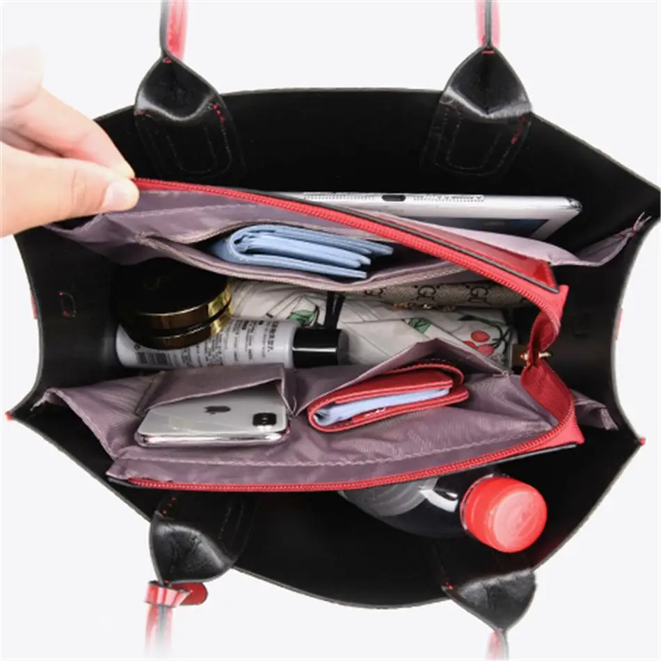 

2 set Luxury Purses and Handbags Women Tote Bags Designer Ladies Shoulder Crossbody Bags for Women 2019 Clutch Wallet sac a main