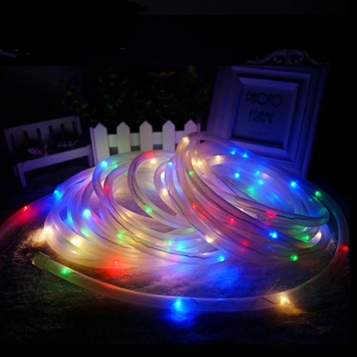 Гирлянда на солнечных батареях наружная Водонепроницаемая гирлянда веревка