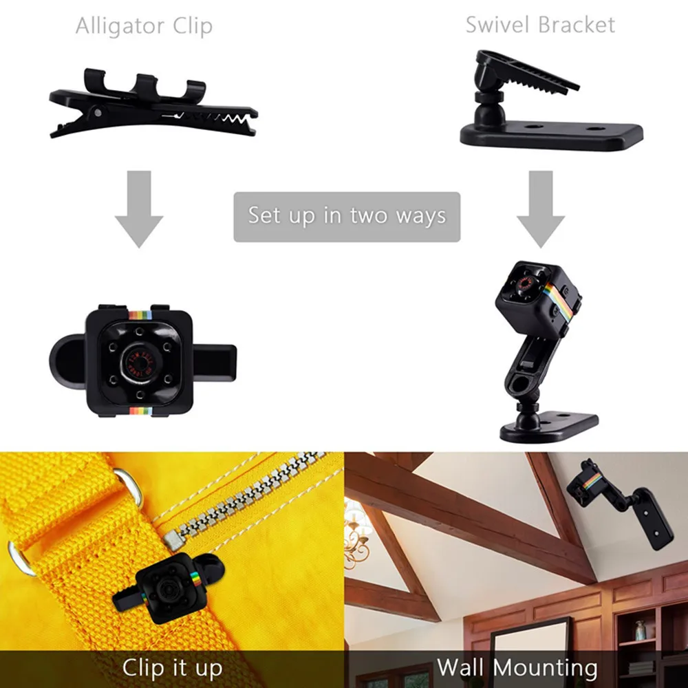 

SQ11 mini Camera HD 1080P small cam Sensor Night Vision Camcorder Micro video Camera DVR DV Motion Recorder Camcorder SQ 11
