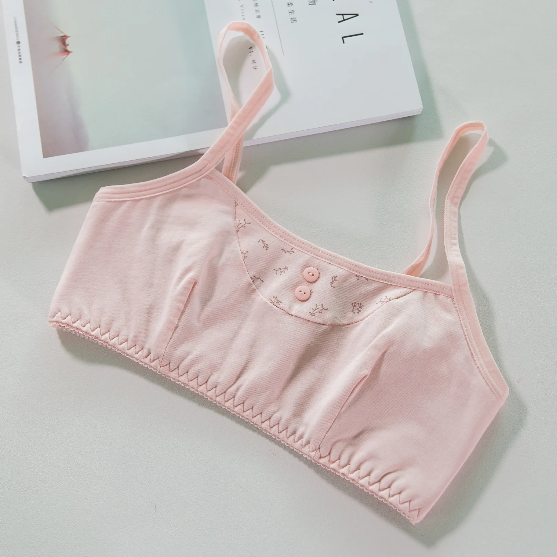 2019 высококачественный жилет для девочек бюстгальтер из хлопка спортивный