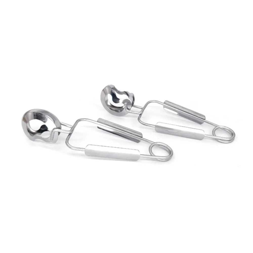 

2pcs Stainless Steel Snail Tongs Spring Seafood Tong Food Serving Clamp Kitchen Utensil for Restaurant Hotel