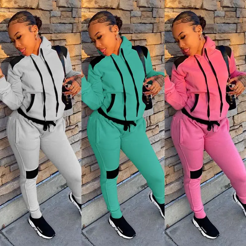 

ZKYZWX Aesthetic Two Piece Outfits for Women Winter Clothes Tracksuit Long Sleeve Top and Sweatpants Lounge Wear Matching Sets