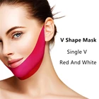 Маска для лица V-образной формы, укрепляющая маска для подбородка, лифтинга лица, массажная маска r-образной формы для похудения, инструмент для ухода за кожей для женщин