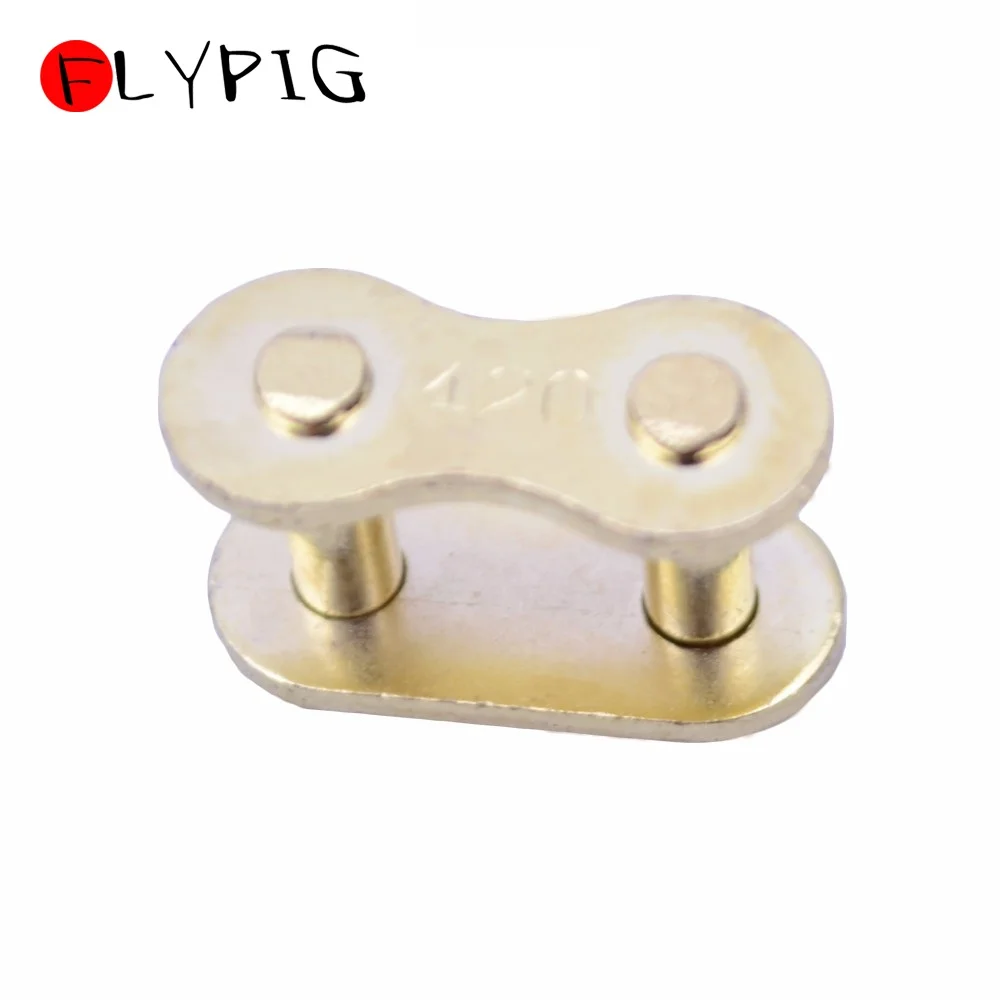 Золотые 420 соединительные звенья цепи привода для питбайка квадроцикла