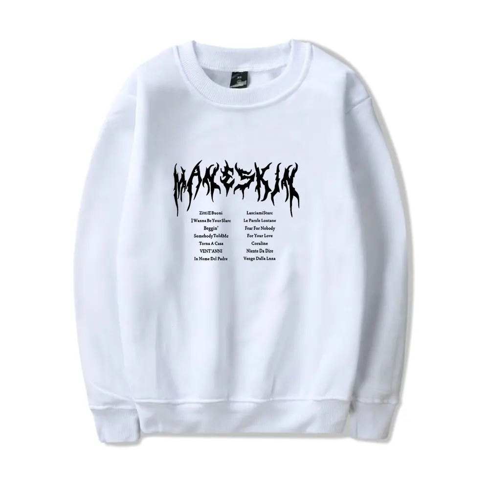 

Clothes Maneskin-Sweatshirt Men's Women's Print Pullover Unisex Harajuku Sportswear