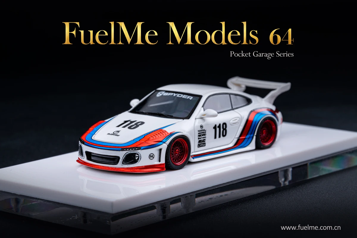 

Fuelme 1:64 старые и новые Porsche 997 RWB темно-фиолетовый мартини и матовая черная модель JPS из смолы в наличии на складе в декабре 2021 года