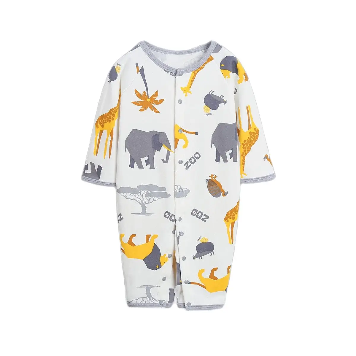 

Infant Spring And Autumn Cotton Dual-Purpose Crotch Crawl Suit