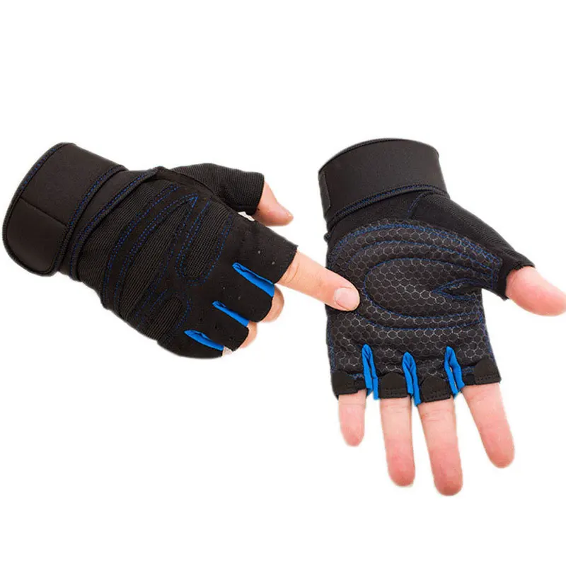 Перчатки для велоспорта с полупальцами противоскользящие противоударные MTB