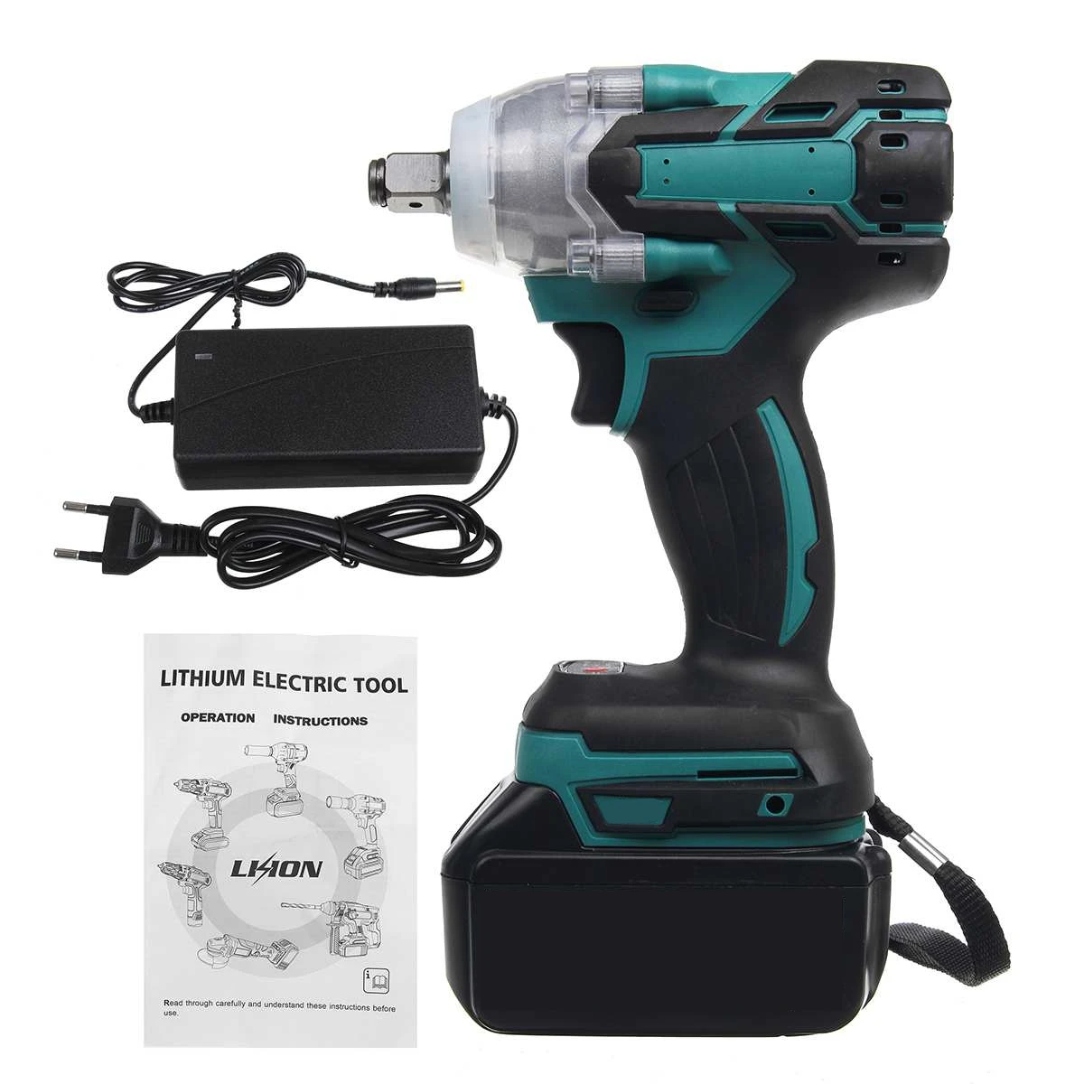 

NEW 22800mAh 288VF Electric Impact Wrench Brushless 1/2 Lithium-Ion Battery 6200rpm 800 N.M Torque 110-240V