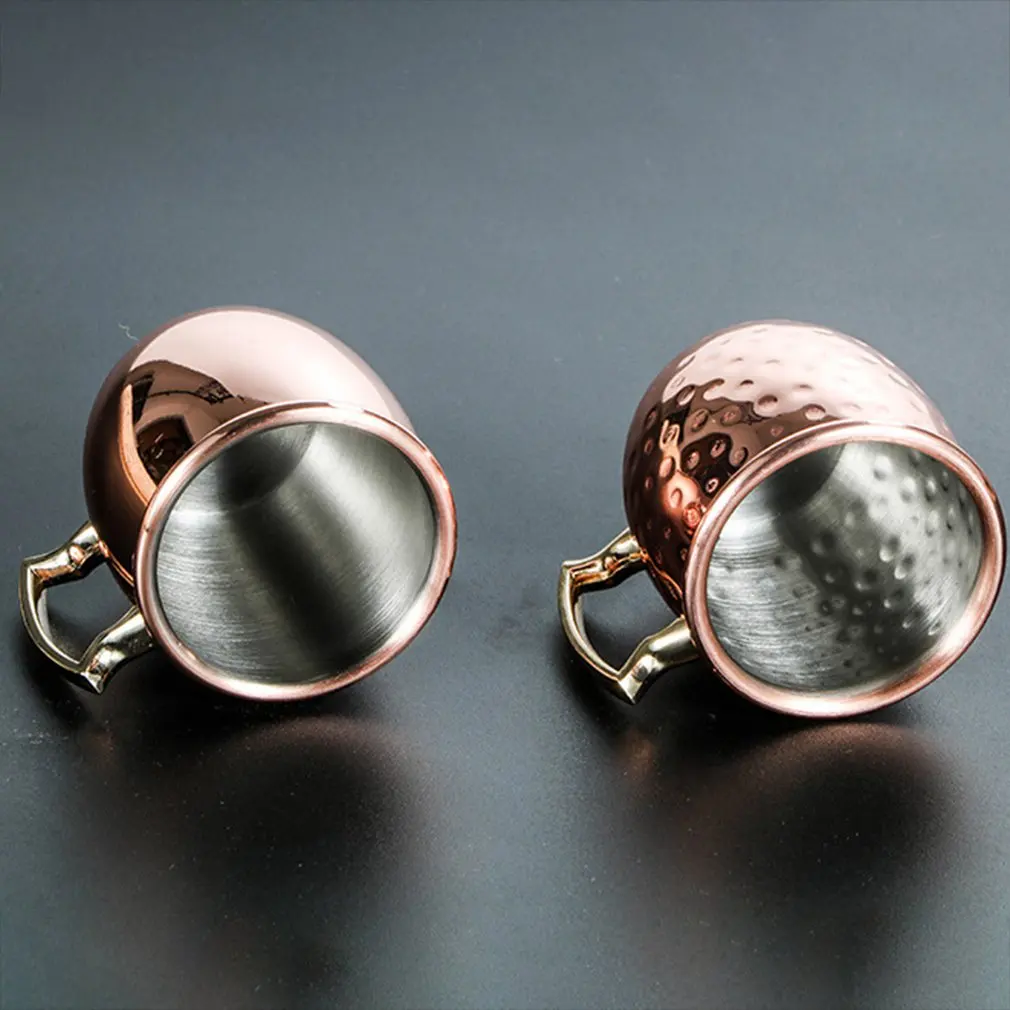 60 мл прочная мини-кружка для эспрессо Московский мул медные кружки милая 2 унции