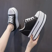 platform white shoes height increasing insole womens shoes all matching 2021 autumn new casual platform shoes super high heel