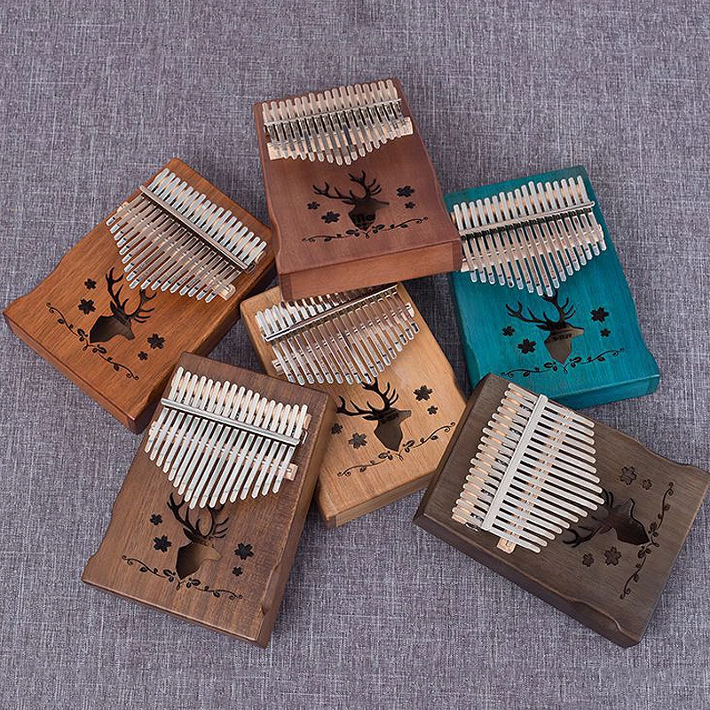 Kalimba 17 клавиш красное дерево тело большой палец пианино Llaves Mbira музыкальный