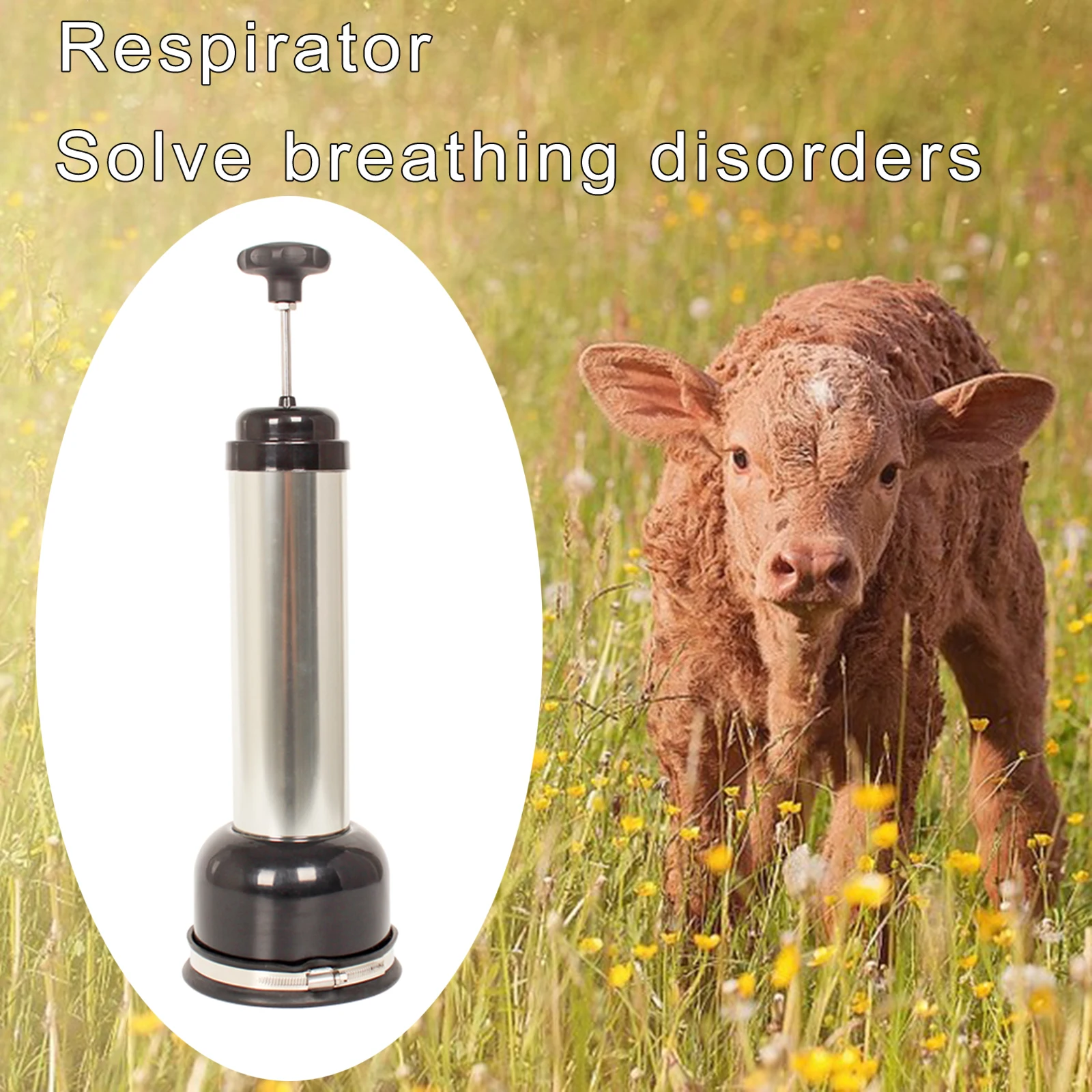 

Calf Breathing Pump Breathing Tool Calf Assisted Breathing Pump for Farm Animals