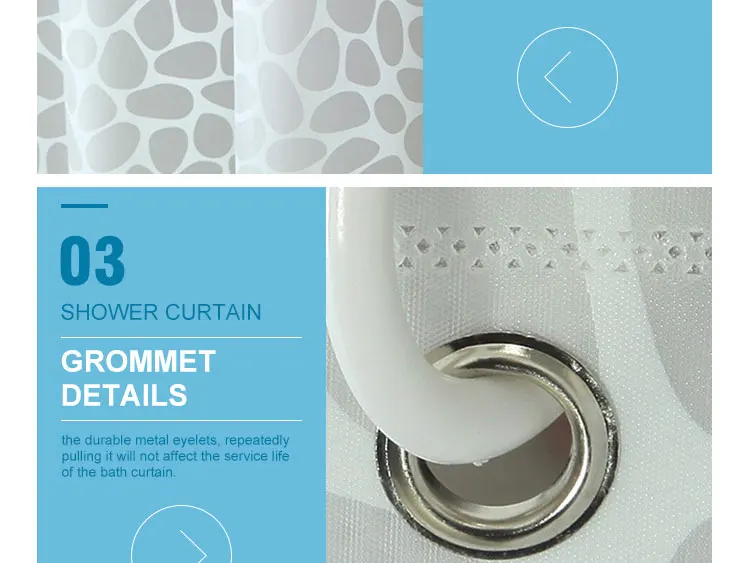 Простые водонепроницаемые занавески для душа декоративные бесконечные из ПЭВА