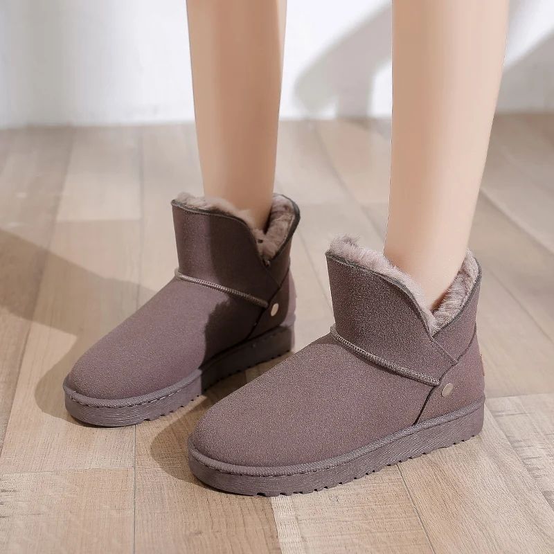 Winter snow boots women shoes platform shoes boots female women shoes plus plush warm ankle boots furry woman booties woman