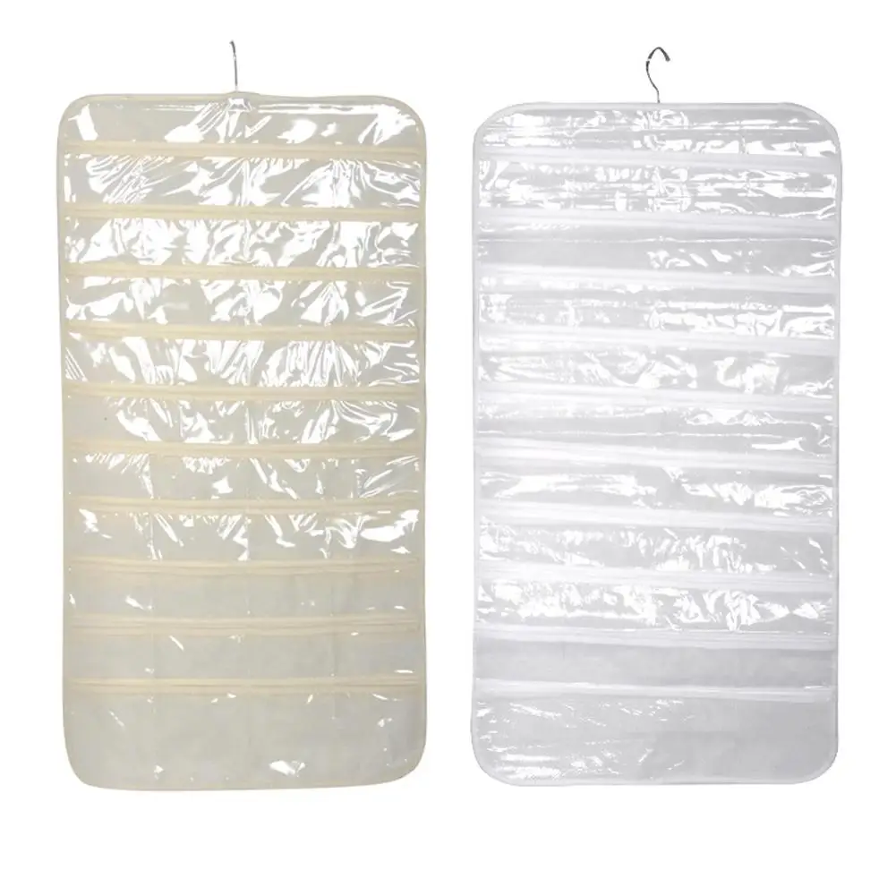 80 сетки нетканые ПВХ Висячие Сумки двухсторонний мешочек для хранения ювелирных