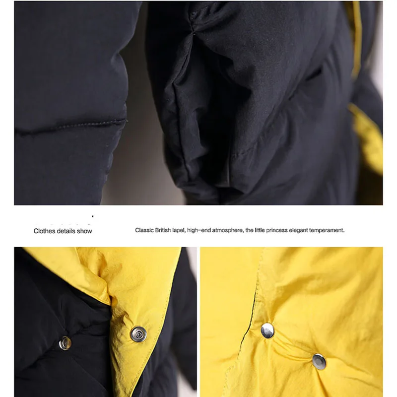 Зимняя куртка для девочек пальто с капюшоном детская парка одежда подростка и