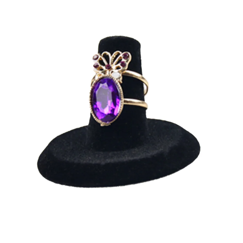 Бархатная подставка для кольца на палец органайзер ювелирных изделий Женский