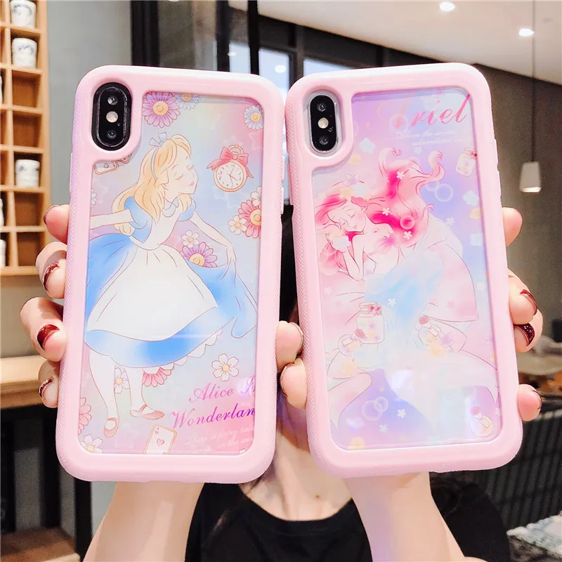TPU+ PC двусторонний помощи чехол для iphone X XR XS MAX 7 8 плюс 6 6s милые даффи ShellieMay аниме Gelatoni StellaLou чехол