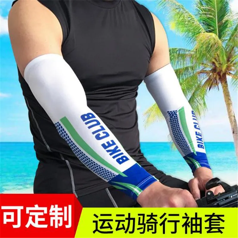 

1pair=2pcs Sports Sleeves QX004 Summer UV Protective Cycling Arm Sleeves Unisex Breathable Climbing Basketball Fishing Sleeves