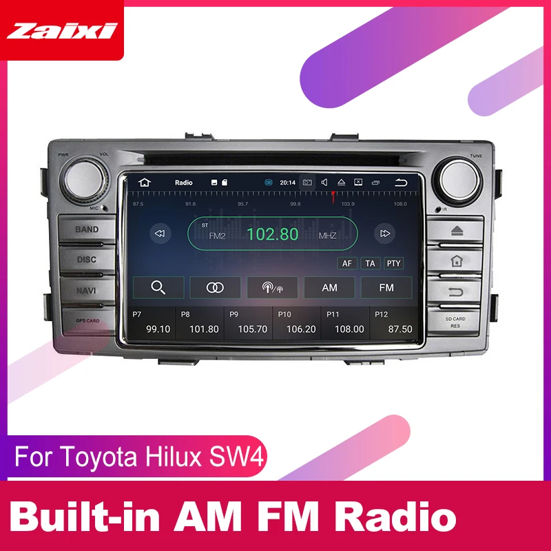 For Toyota Hilux SW4 2012 2013 2014 2015 Accessories Car Android Multimedia Player GPS Navigation Radio Stereo Video System 2din |
